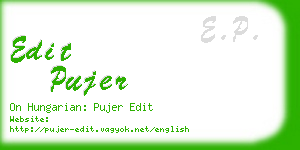 edit pujer business card